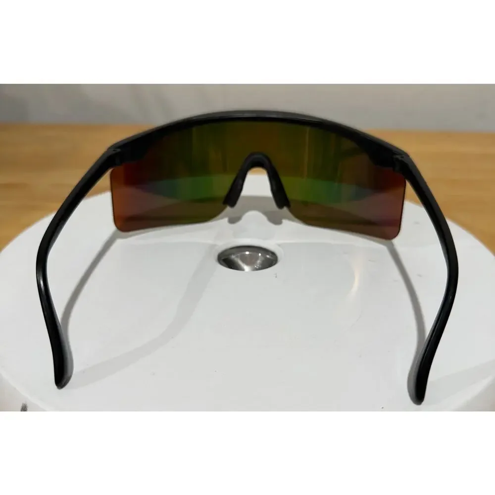 Vintage Oakley Razor Blade Sunglasses Matte Black Fire Iridium Mint Case Bag